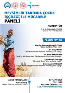 Mevsimlik Tarımda Çocuk İşçiliği ile Mücadele Paneli