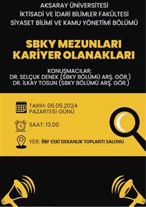 SBKY Mezunları Kariyer Olanakları Semineri